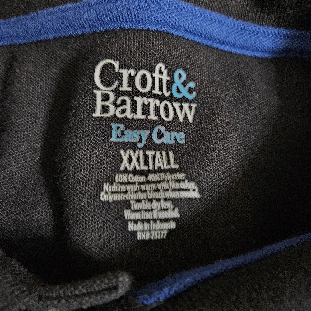Croft & Barrow Classic Black Polo Shirt